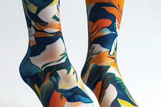 make a custom and pattern socks design