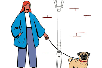 create flat art illustrations for saas landing pages and editorial blogs