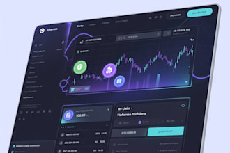 build ico token presale website with crypto dashboard and dapp