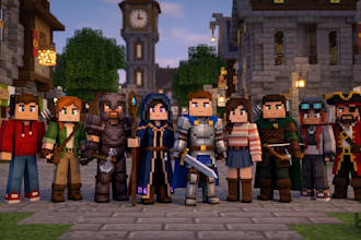 make minecraft avatar skin models voxel characters in blockbench