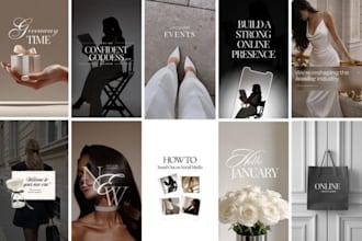 design minimal canva templates for instagram,  reel, post, story