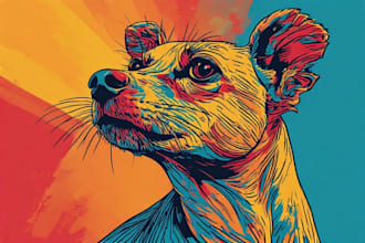 turn your pet into amazing pop art for you