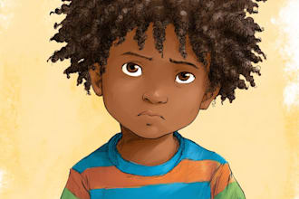 draw african american children book illustration