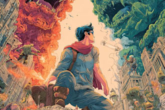 create dynamic comic book art and professional story