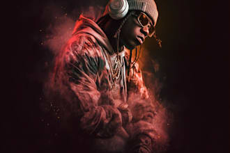 design a professional hip hop mixtape and rap album cover
