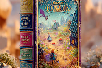 create an amazing cartoon book cover design
