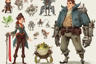design unique concept art for your ideas