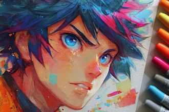 draw amazing anime character art