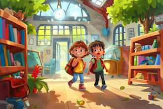child book illustration, picture book illustration