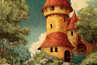 illustrate a childrens book emotional storytelling style
