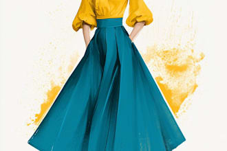 fashion design illustration artwork
