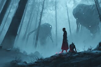 draw sci fi illustration and sci fi art