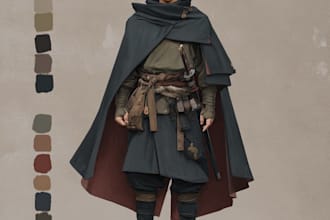 create character design and concept art