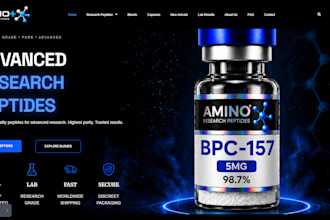 build fda compliant research peptide store nutraceutical biotech peptide website