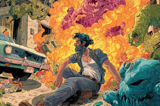 draw dynamic comic book and graphic novel pages
