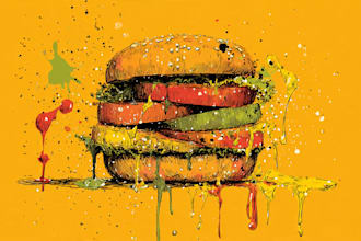 food pop art of your food pop art