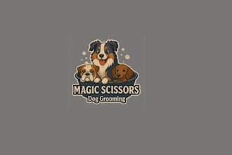 create a professional pet care and sitting logo design