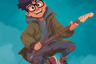 make you a custom cartoon cover art