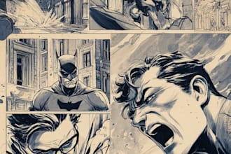 comic book illustration with comic book illustrator