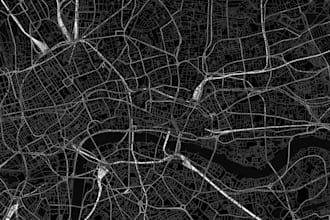 create custom luxury city map wallpapers and posters
