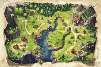 create a custom map for a world, city, town, or dungeon