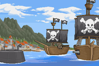 create pixel weapons, game props, 8bit items, pixel art, indie game asset maker