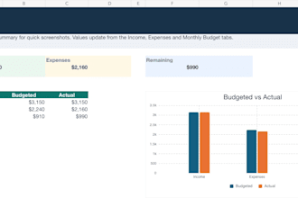 create a personal finance spreadsheet