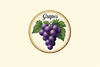 design a unique grapes vintage logo in 1 day