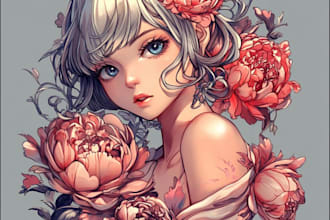 design custom anime tattoo or manga tattoo design