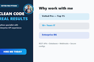 build python API integrations and data sync scripts