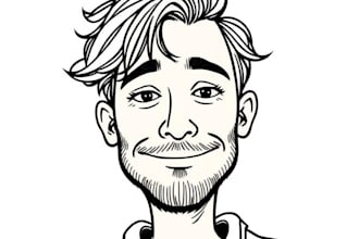 design professional doodle illustration portraits creatively