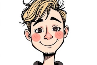 design custom doodle portrait illustrations from your concept