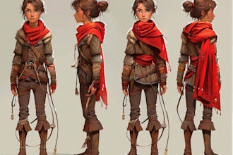 design professional 2d characters