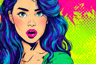 draw amazing cartoon pop art