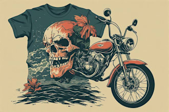 make professional vintage retro tshirt design for you