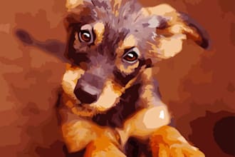 create oil painting digital oil painting