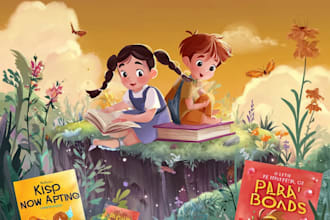 create a professional childrens book cover