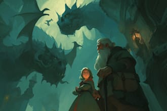 draw a fantasy illustration for you