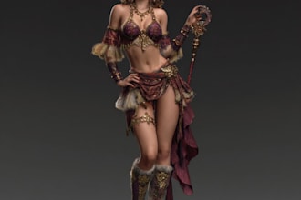 fantasy character art and fantasy character art