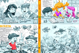 draw professional childrens book illustrations