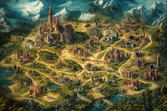 do fantasy map design