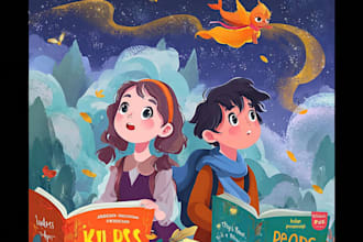 create professional childrens story book covers