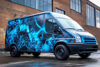 vehicle wrap, car wrap design