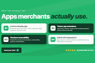develop custom shopify app with polaris admin checkout extensions and api