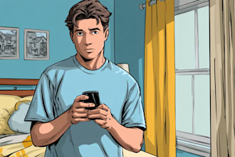 comic book illustration with comic book illustrator