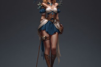 fantasy character art and fantasy character art