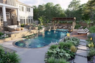 design backyard and front yard landscape