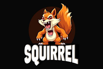 make an amazing squirrel mascot logo in one day