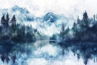paint landscapes in watercolor