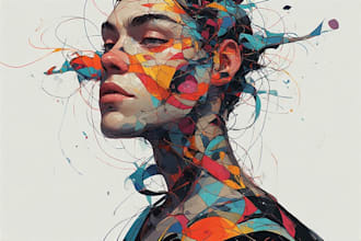 paint digital abstract art works for you